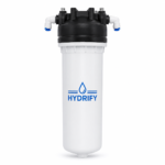 Hydrify Filter Housing 10 Inch Slimline 1/4 Inch Polypropylene Single O Ring