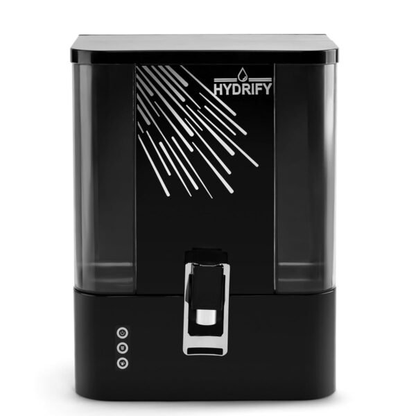 Hydrify PureCore 9L RO Water Purifier | 5-Stage Advanced RO Filtration | 12–15 L/Hr Purification Capacity | 100% Food-Grade ABS | Black